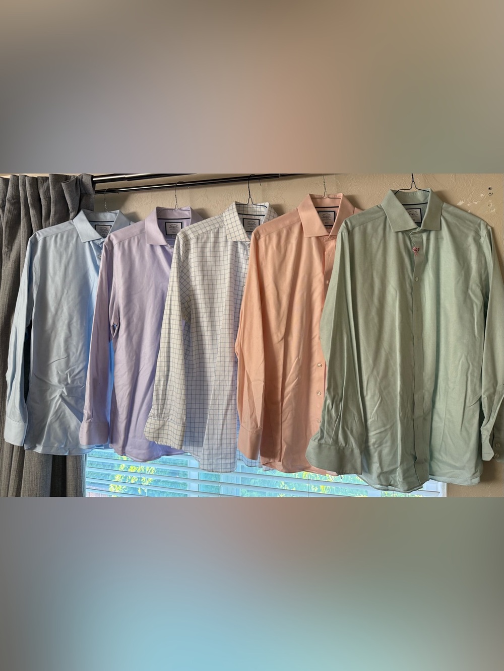 Men's Long-Sleeve Dress Shirts 17/36 SlimFit